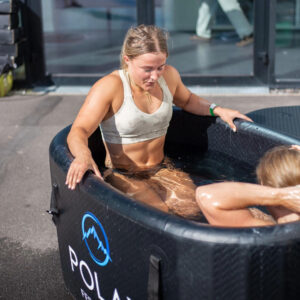 Et eksempel på brugen af et isbad og hvordan den praksis ser ud.